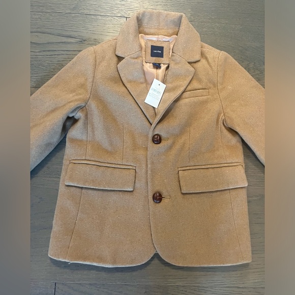 Gap boys camel wool classy coat sz 5T Ret $140 - Picture 3 of 5